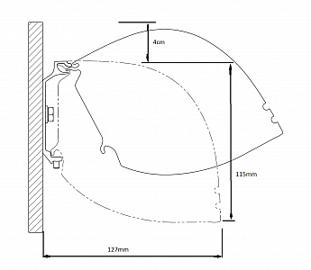 Kauber Red Label Tensioned BT Cinema 122" 16:9 152x270 дроп 50 см. Microperf MW